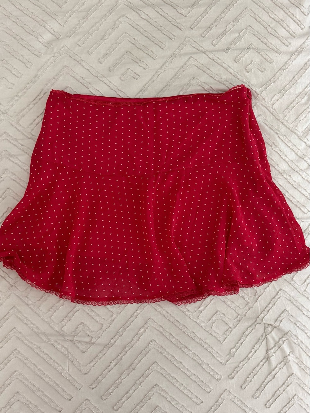 wild fable Red Polka Dot Skater Skirt